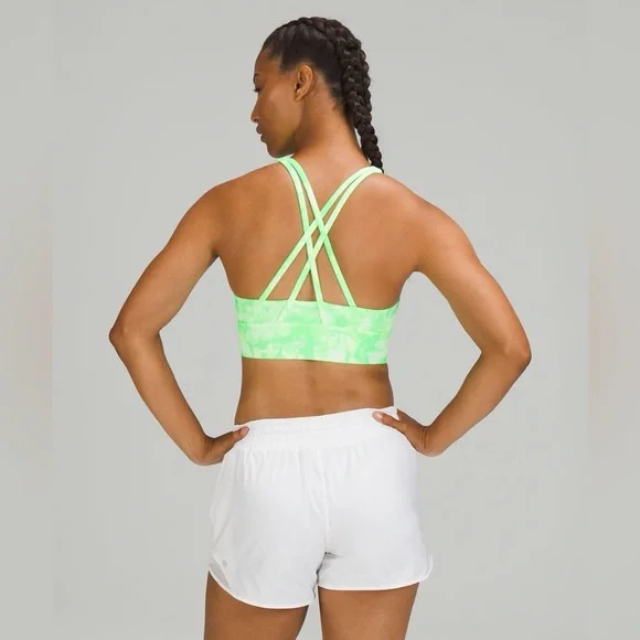 Lululemon Energy Bra High Neck Long Line Shibori *Medium Support B-D - Size 6 - Picture 7 of 11